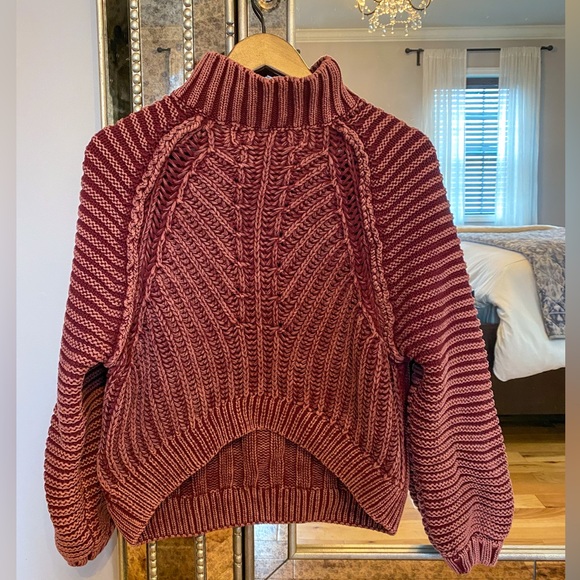 Free People Sweaters - Free People Sweetheart Sweater - Garnet Grotto